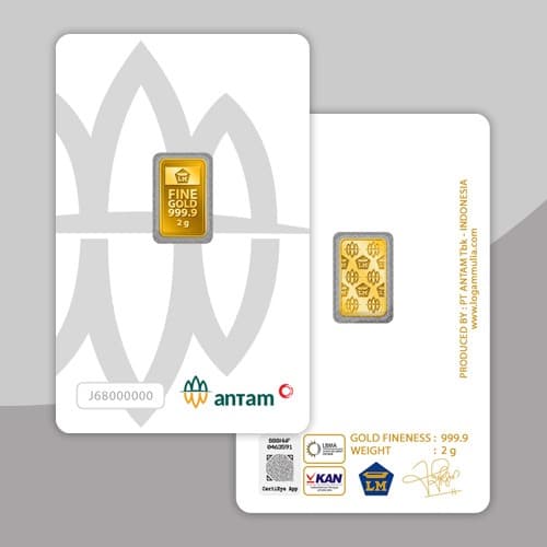 Emas Logam Mulia Antam 2 Gram
