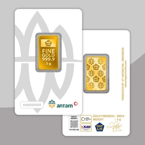 Emas Logam Mulia Antam 5 Gram